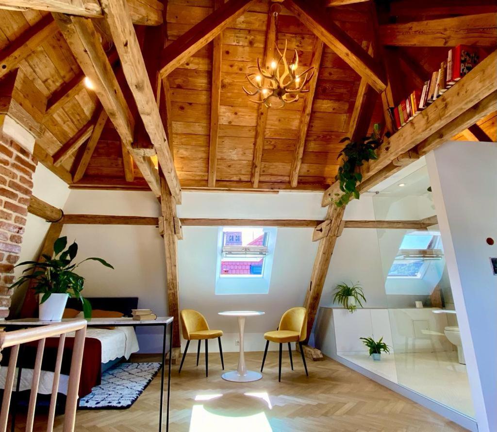 Ferienwohnung Un Petit Nid Atypique Au Coeur De Munster Munster  Exterior foto